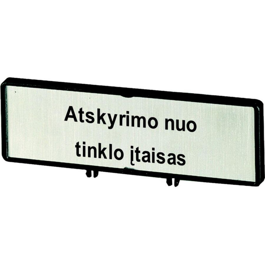 Klemmen met schild+schild Hoofdschakelaar ZFSNT84-T0 (taal Litouws)