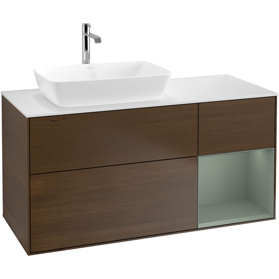 Wastafelonderkast Finion 1200x603x501mm W.Veneer F811GMGN