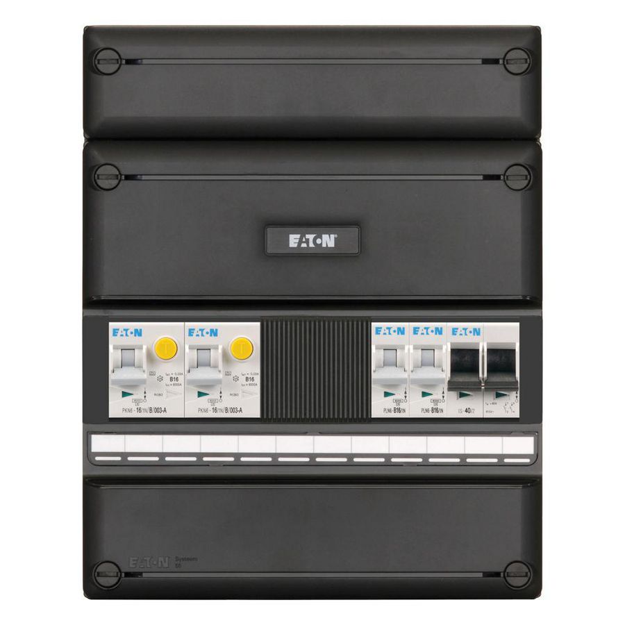 S55 keukenverdeler 1f 2x Inst.aut. dir 2x Aardlek.aut. HS