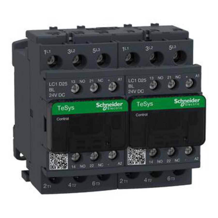 Omkeercont. 25A 3M/HCM+V Mechanisch verg. -Stuurspannin D