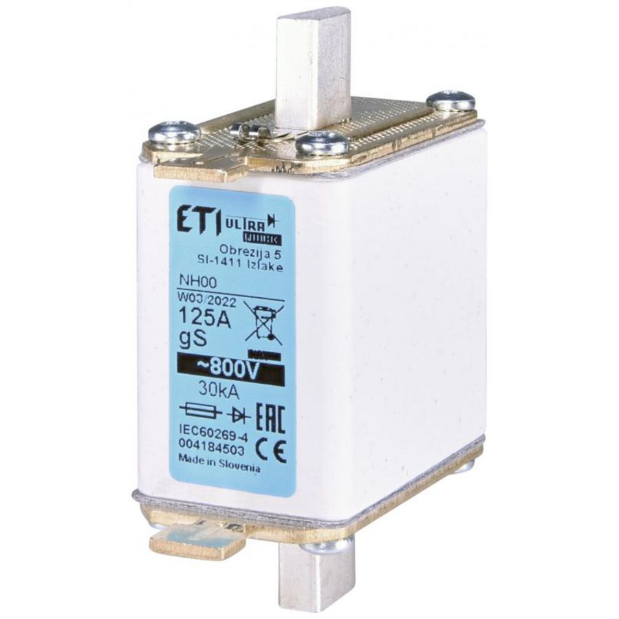 Zekering NH00 gS 100A/800V VVE=3