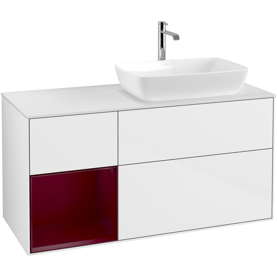 Wastafelonderkast Finion 1200x603x501mm G.White.L F801HBGF
