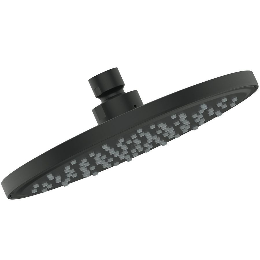 idealrain regendouche rond 200mm van kunststof silk black (mat zwart) BD