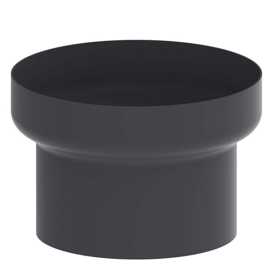 Verloopstuk Ø125-100mm zwart