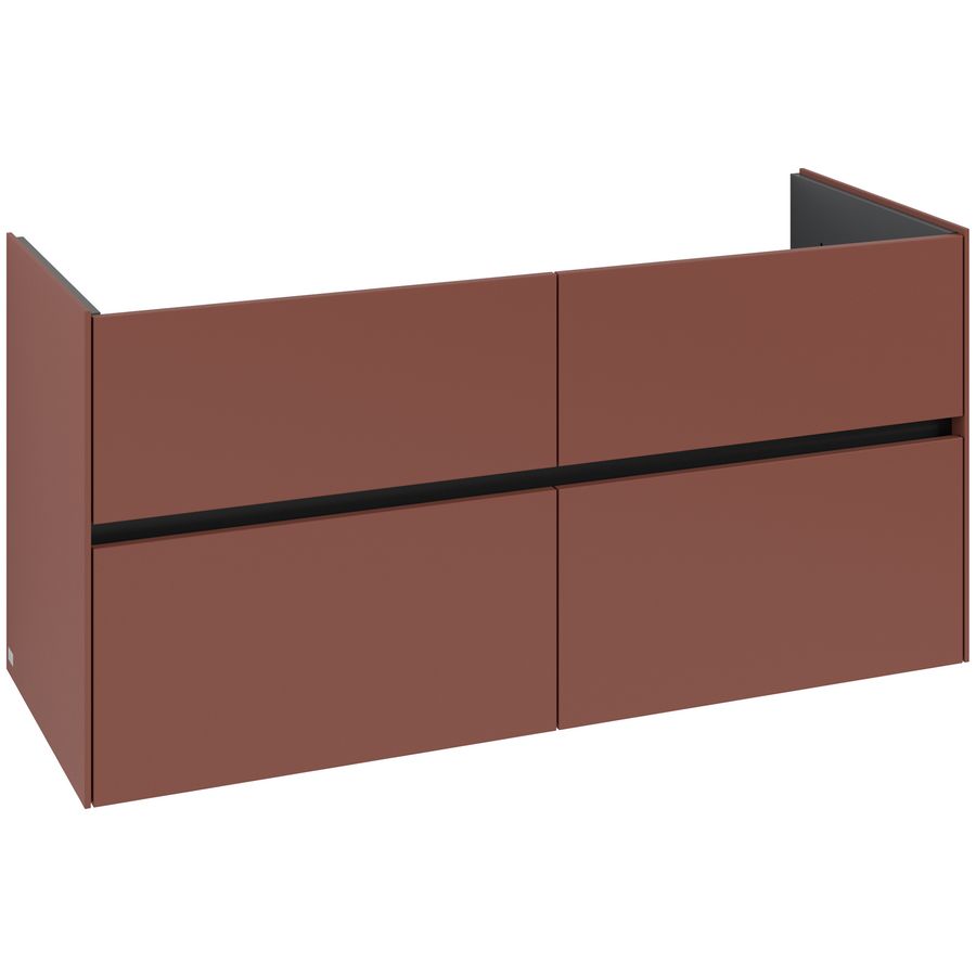Wastafelonderkast Collaro 1261x610x480mm Wine Red C147B0AH