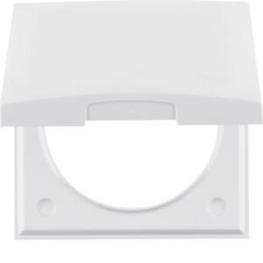 Afdekraam 1-v met klapdeksel berker Integro polarwit