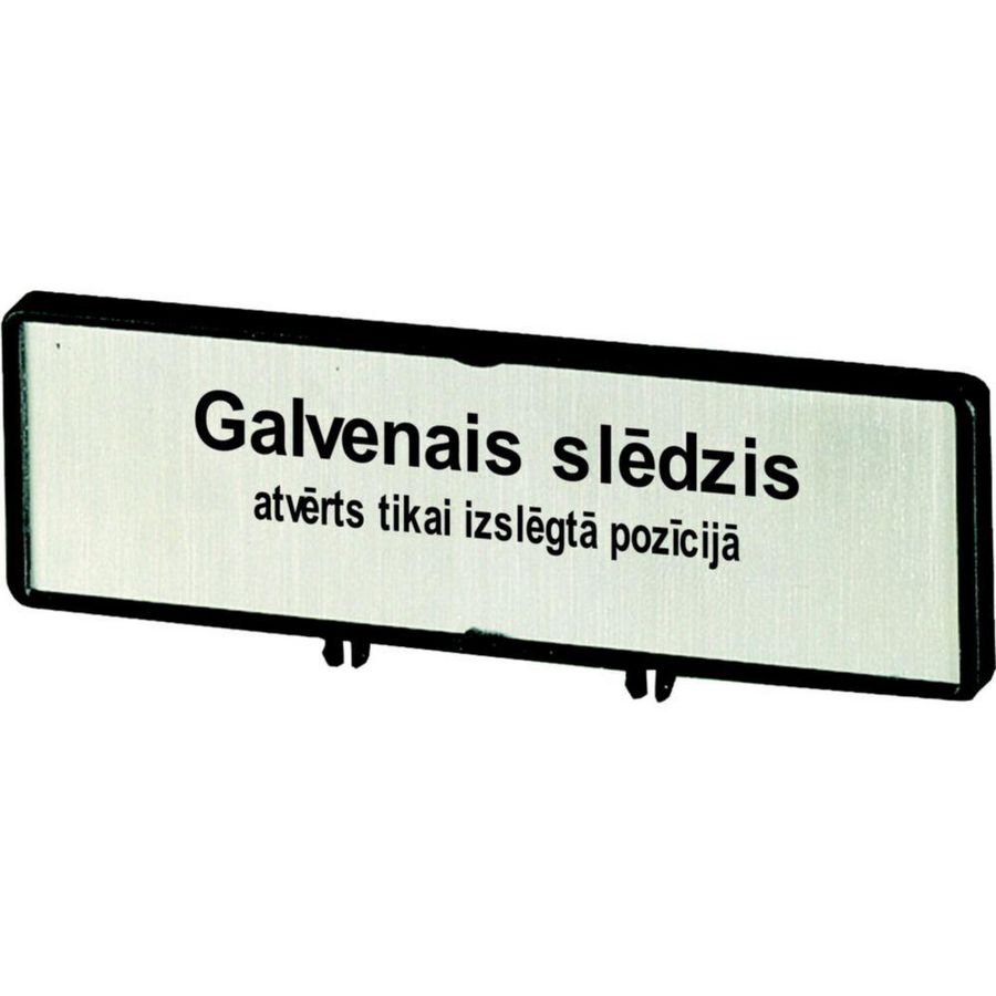 Klemmen met schild+schild hoofdschakelaar ZFS83-T0 (taal Lets)