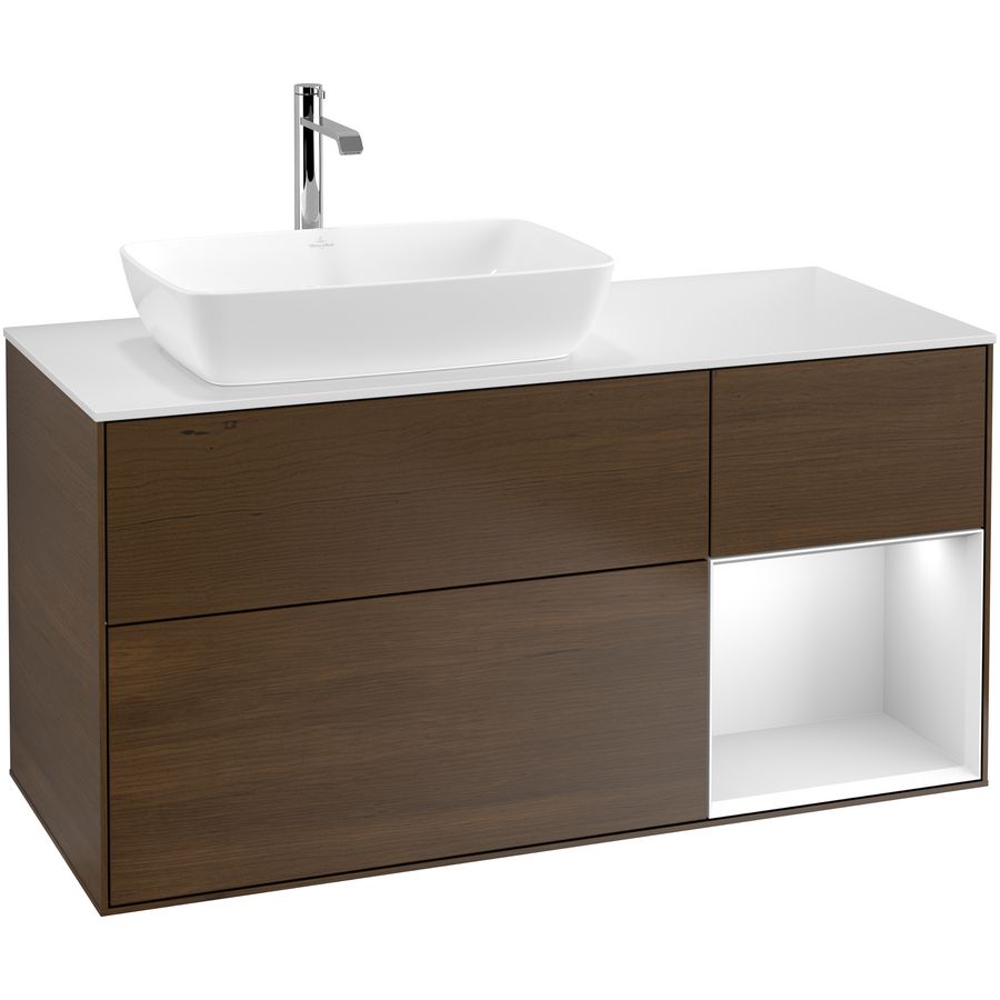 Wastafelonderkast Finion 1200x603x501mm W.Veneer F811MTGN