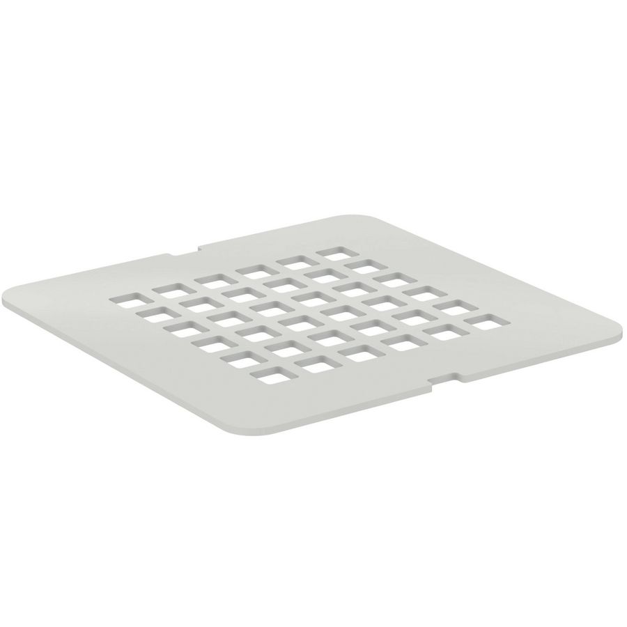 Ultra flat solid afdekrooster v.douchevloer wit