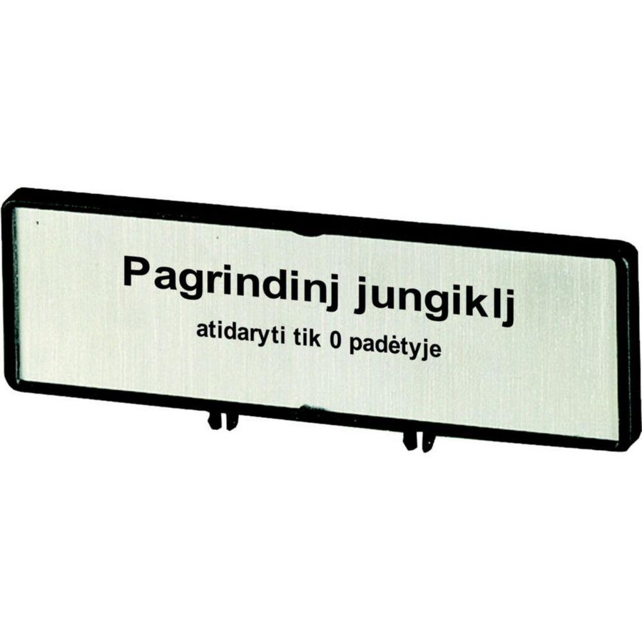 Klemmen met schild+schild hoofdschakelaar ZFS84-T0 (taal Litouws)