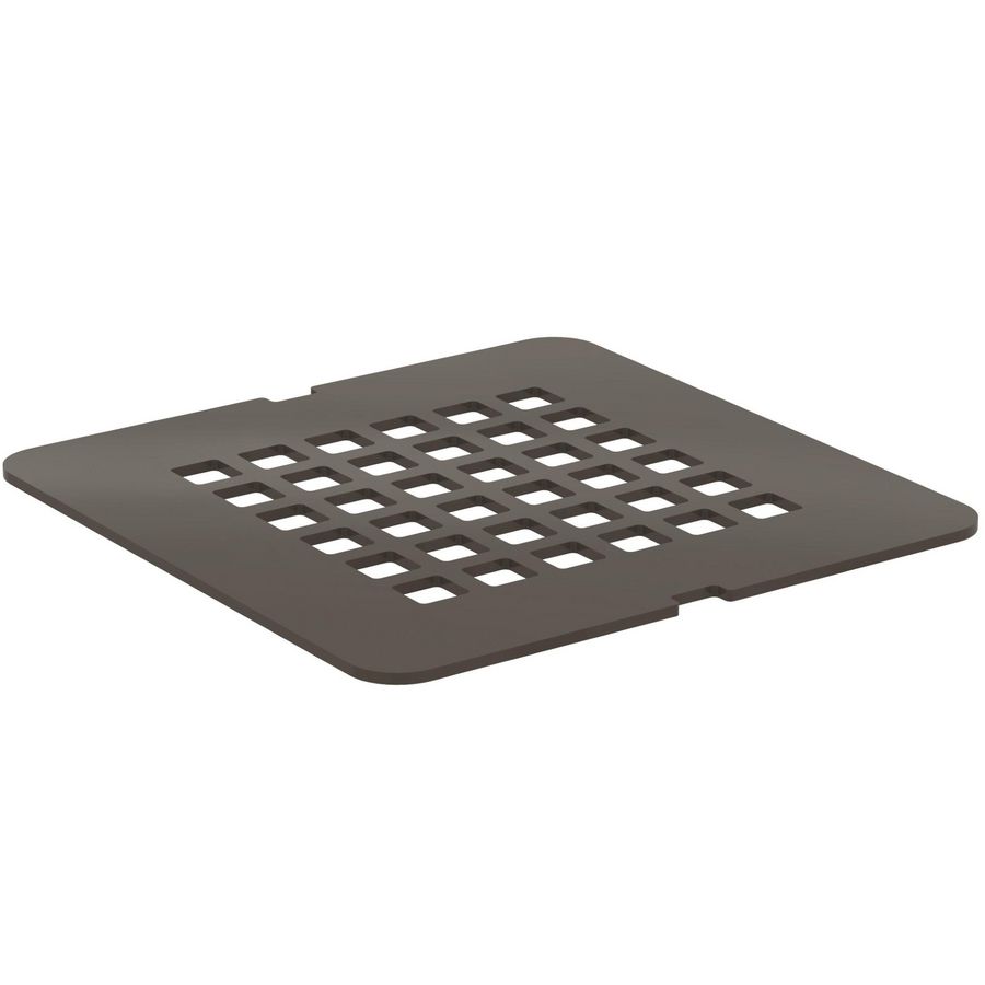 Ultra flat solid afdekrooster v.douchevloer mokka