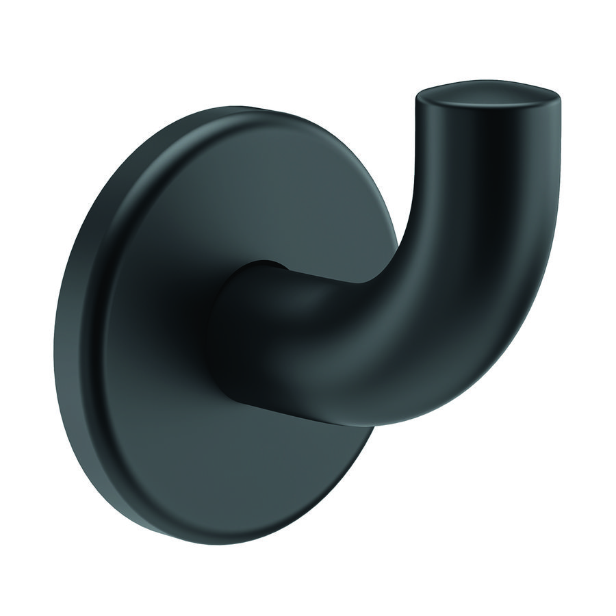 Kledinghaak Ø62x65 in mat zwart RVS