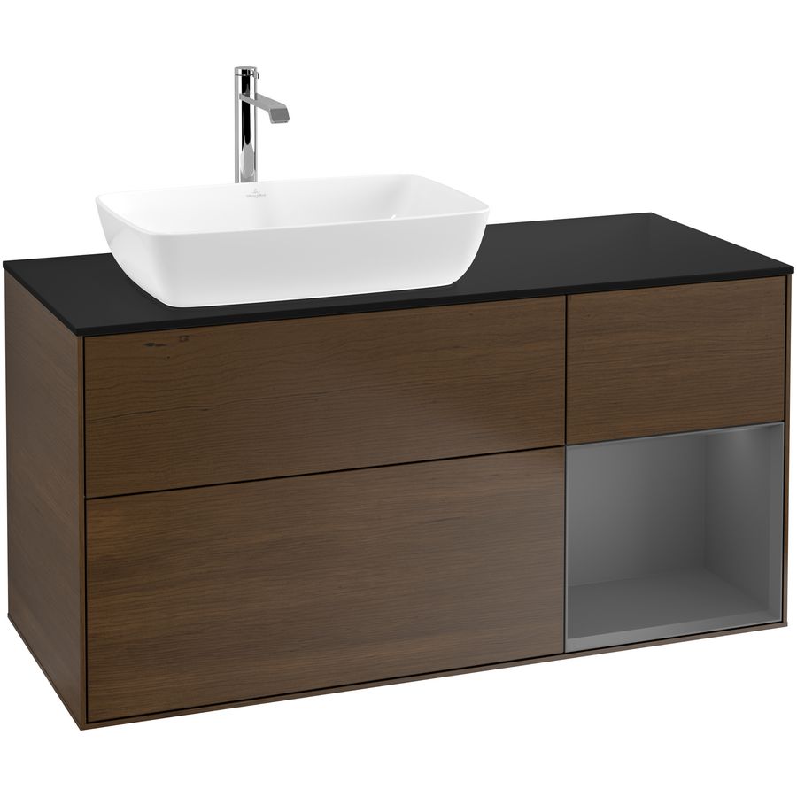 Wastafelonderkast Finion 1200x603x501mm W.Veneer F812GKGN