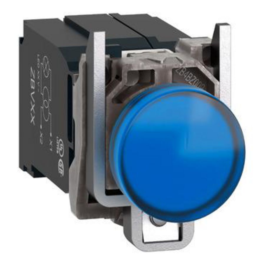 Signaallamp Rond LED Ø22mm,400V Blauw Harmony XB4