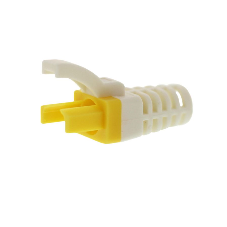 Kist a 25st. Kabelbeschermingstule 5.5mm Geel compacte RJ45