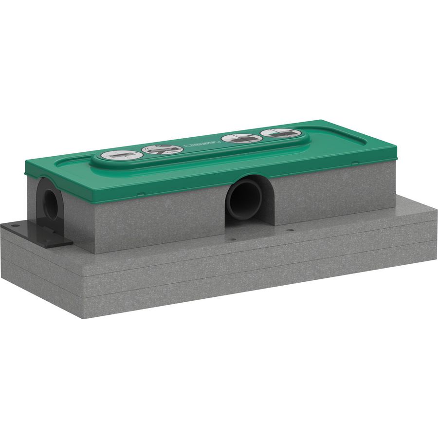 Inbouwdeel Ubox RainDrain zijuitlaat waterslot 30mm