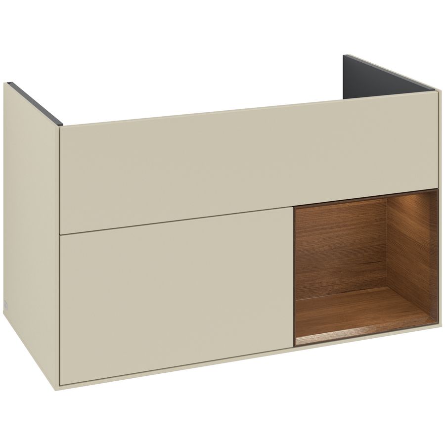 Wastafelonderkast Finion 996x591x498mm S.Grey Matt Lacquer F040GNHJ