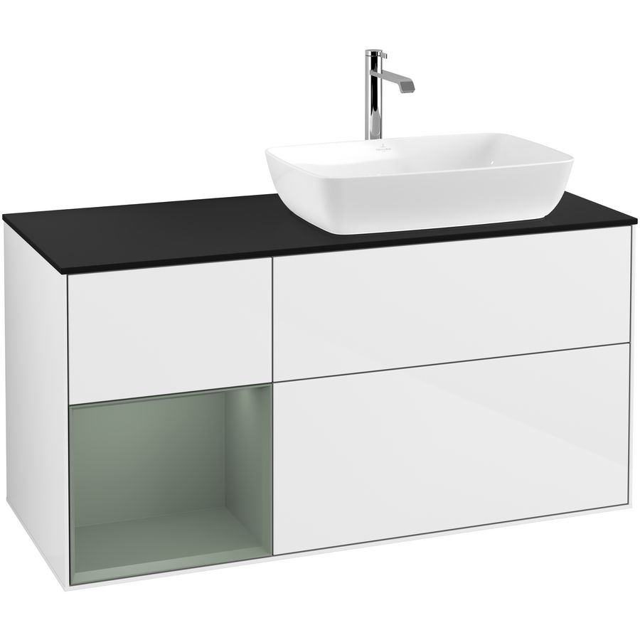 Wastafelonderkast Finion 1200x603x501mm G.White.L F802GMGF