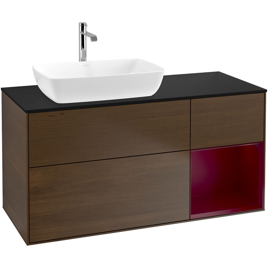 Wastafelonderkast Finion 1200x603x501mm W.Veneer F812HBGN