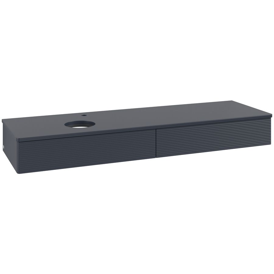 Wastafelonderkast Antao 1600x190x500mm Mid.Blue Matt Lacquer L15150HG