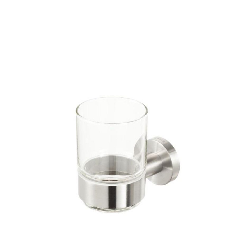 Drinkglas + drinkglashouder rvs NEMOX STAINLESS STEEL