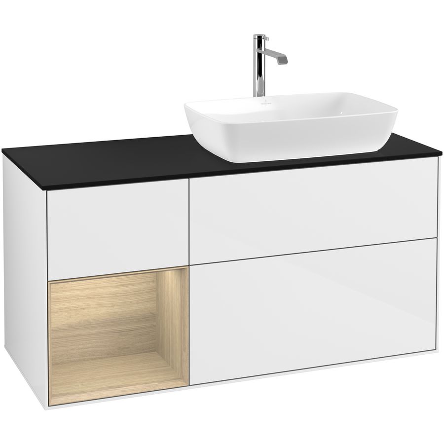 Wastafelonderkast Finion 1200x603x501mm G.White.L F802PCGF