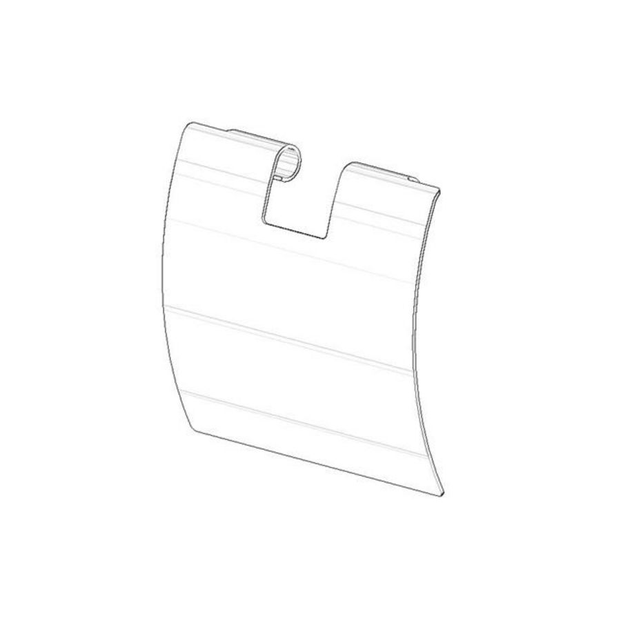 Afdekplaat voor toiletrolhouder 120x110x22mm Champagne