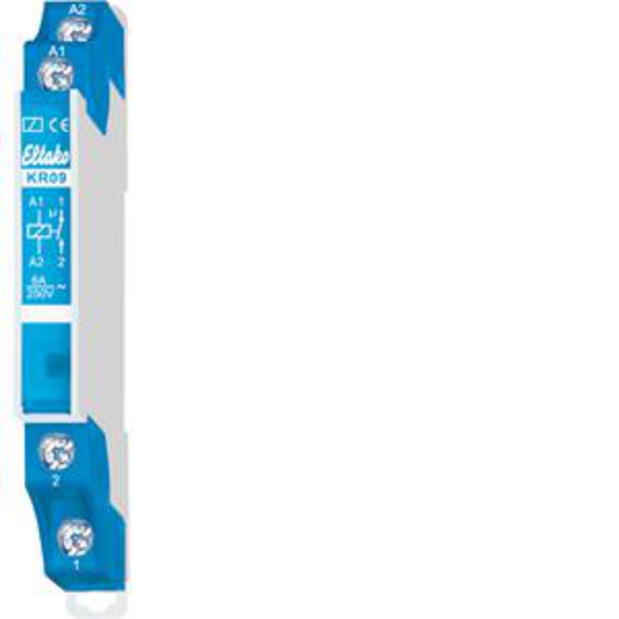 Koppelrelais 1 NO pot.vrij 6A/250V AC. Stuursp. 12V AC/DC