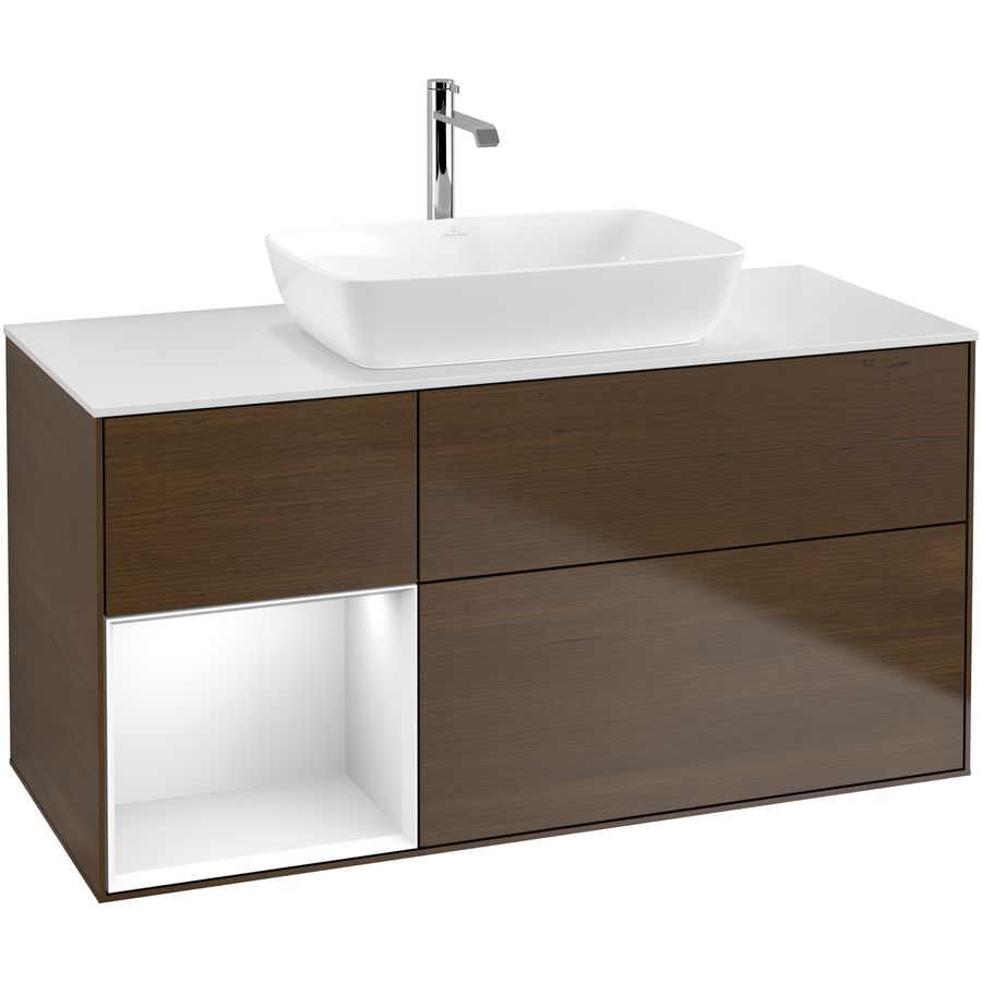 Wastafelonderkast Finion 1200x603x501mm W.Veneer F821GFGN