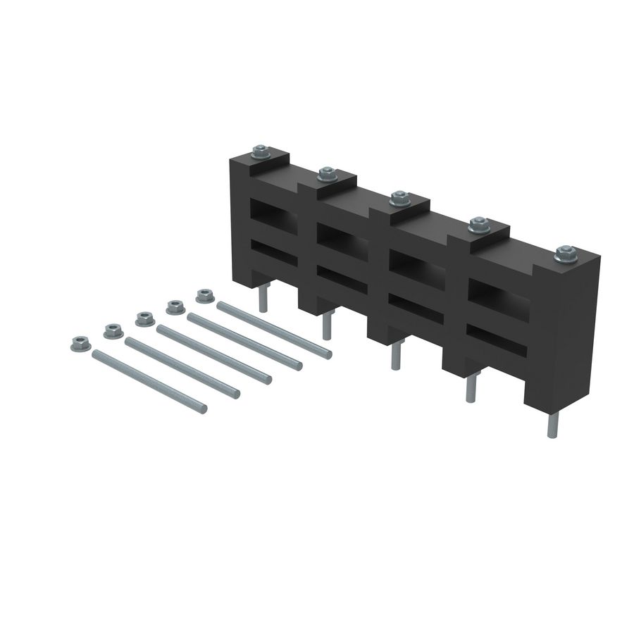 Railsteun DMX3 1600/2500A vast-zwevend -isolerend