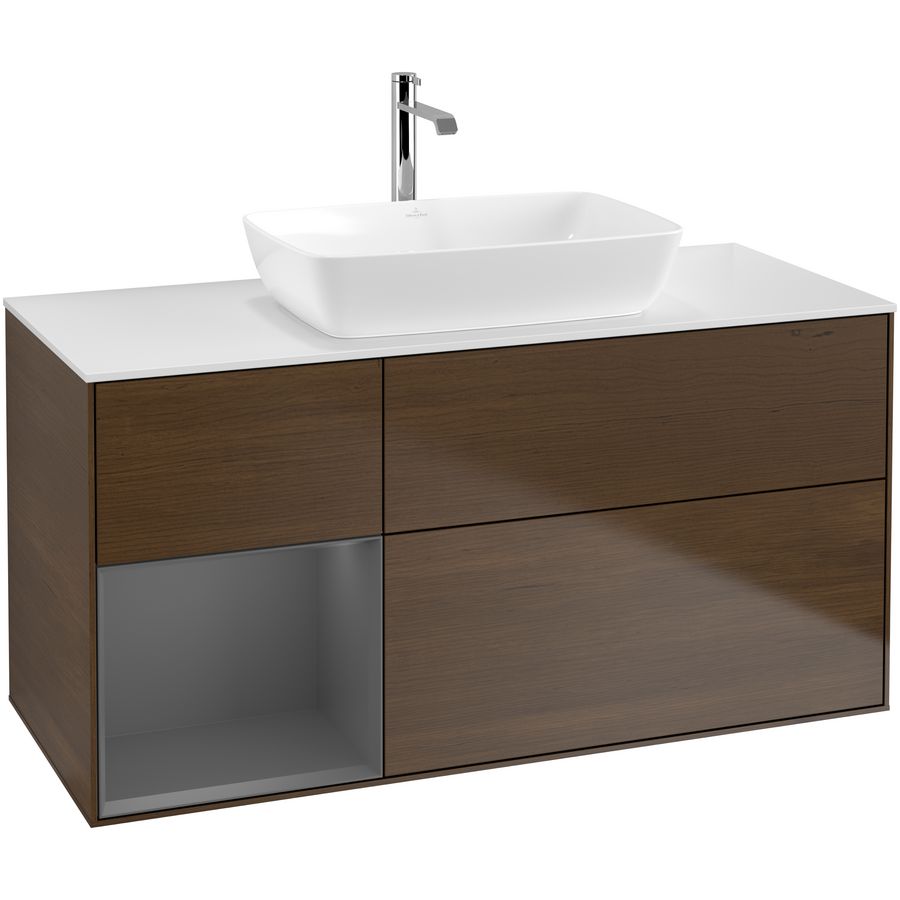 Wastafelonderkast Finion 1200x603x501mm W.Veneer F821GKGN