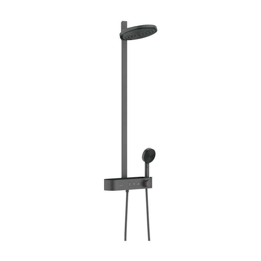 Pulsify S Showerpipe 260 2 straalsoorten EcoSmart met ShowerTablet Select 400 Brushed Black Chrome