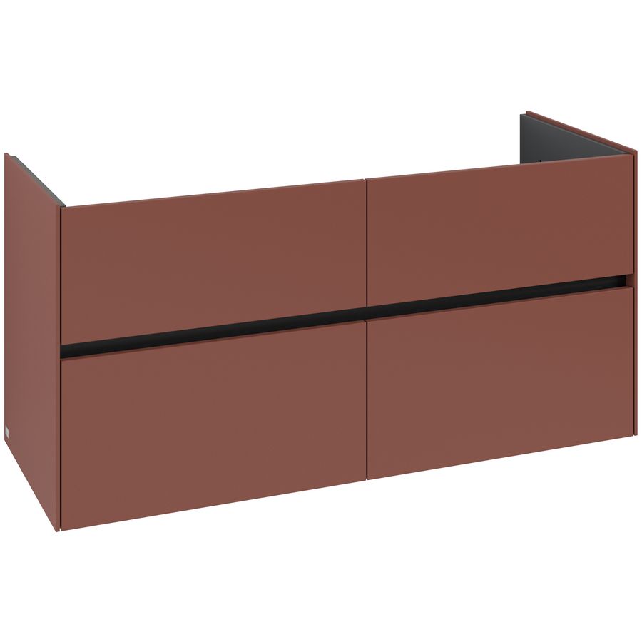 Wastafelonderkast Collaro 1261x610x480mm Wine Red C14700AH