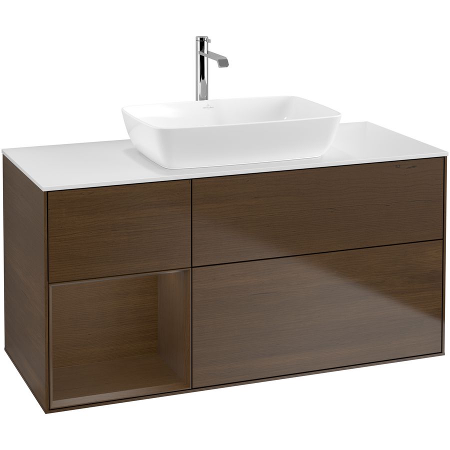 Wastafelonderkast Finion 1200x603x501mm W.Veneer F821GNGN