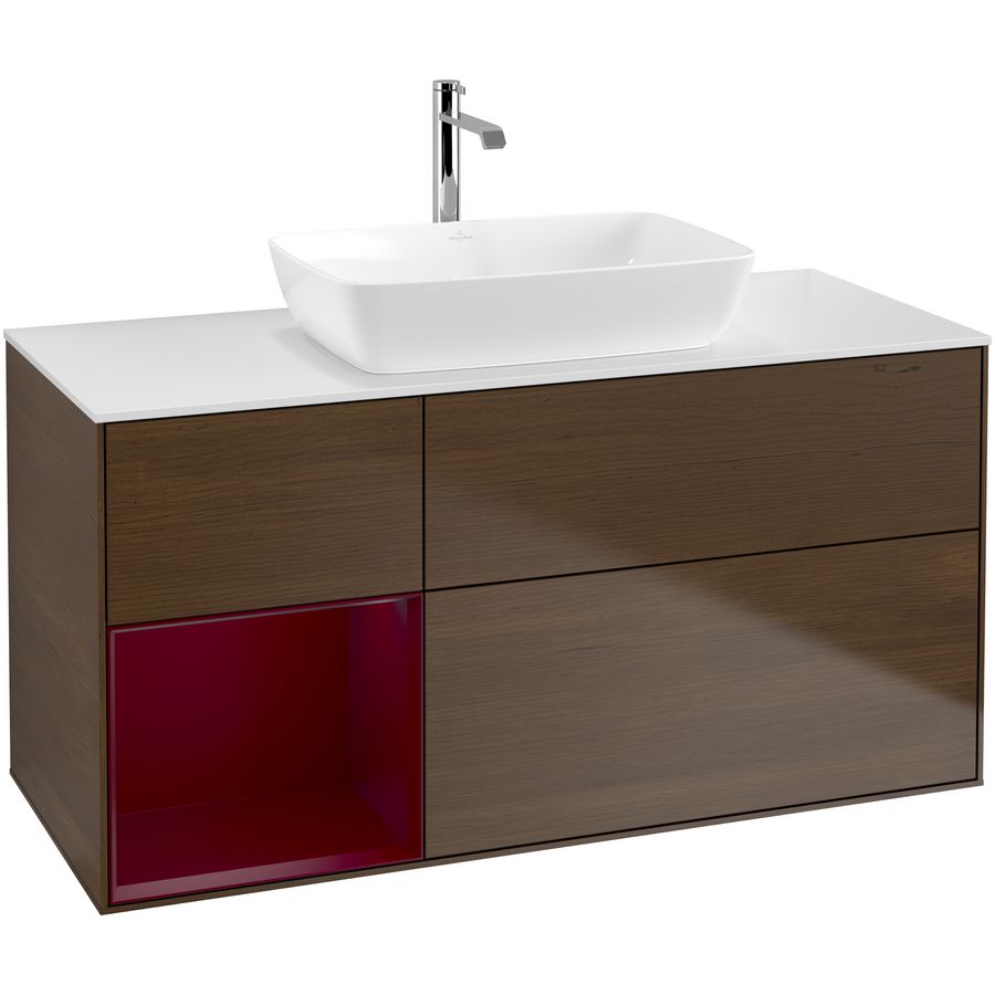 Wastafelonderkast Finion 1200x603x501mm W.Veneer F821HBGN