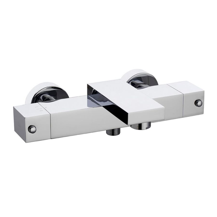 Badthermostaat LEVEL hoh 150mm m. s-koppeling chroom incl. s-koppelingen