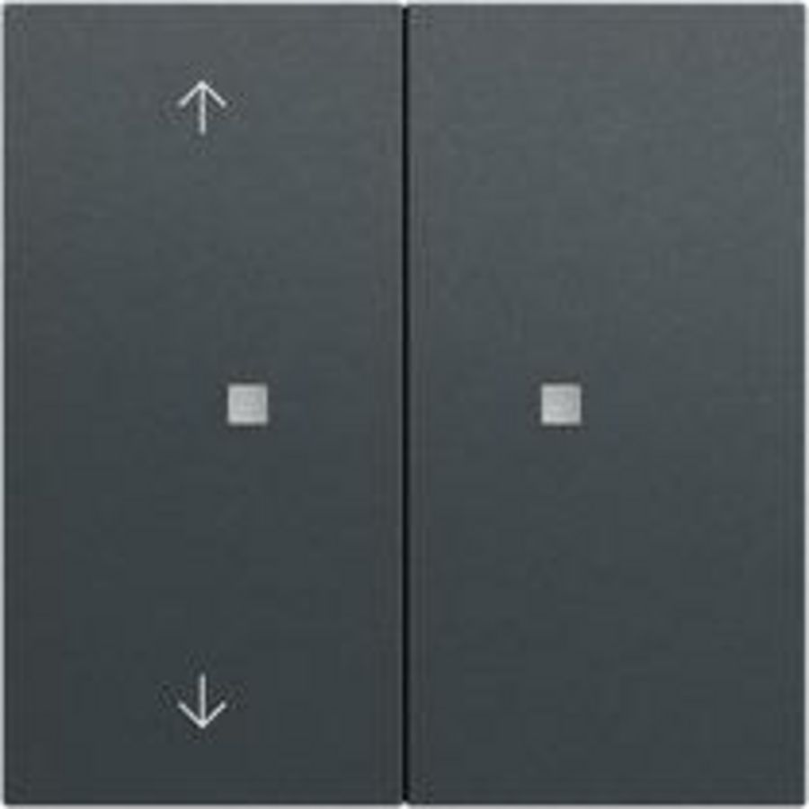 RF Multi bedieningselement-opzetstuk 2-voudig pijlen KNX System 70 antracit(ge