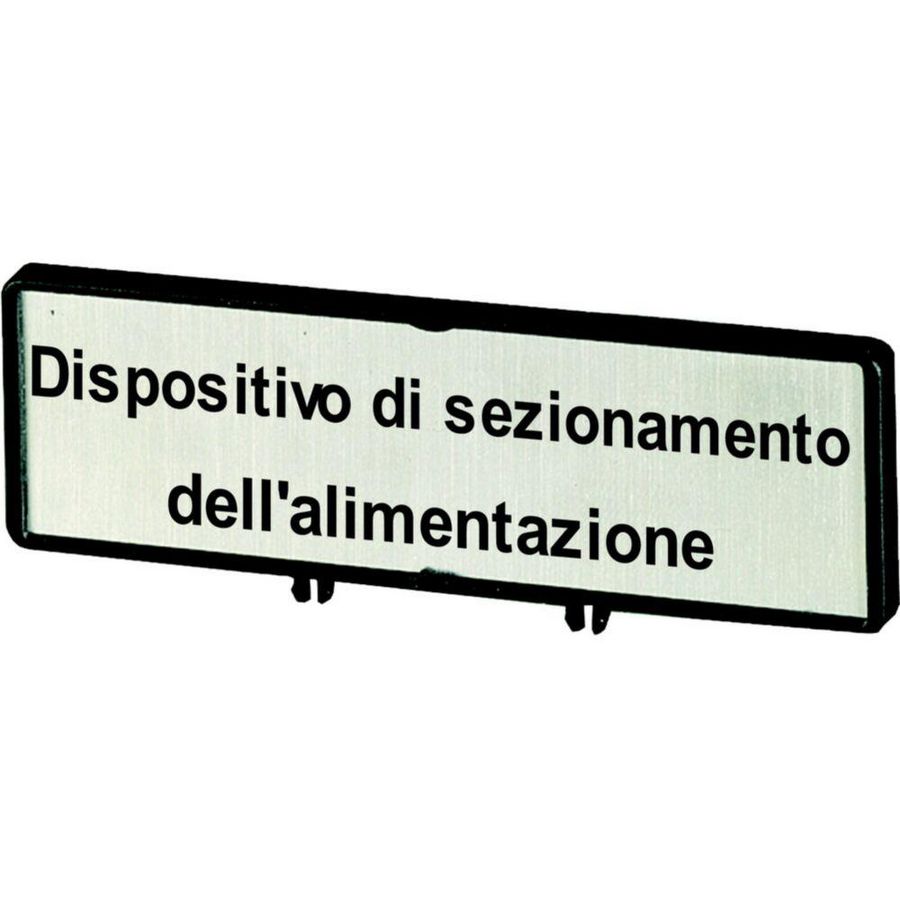 Klemmen met schild+schild Hoofdschakelaar ZFSNT68-T0 (taal in italiaans IT)