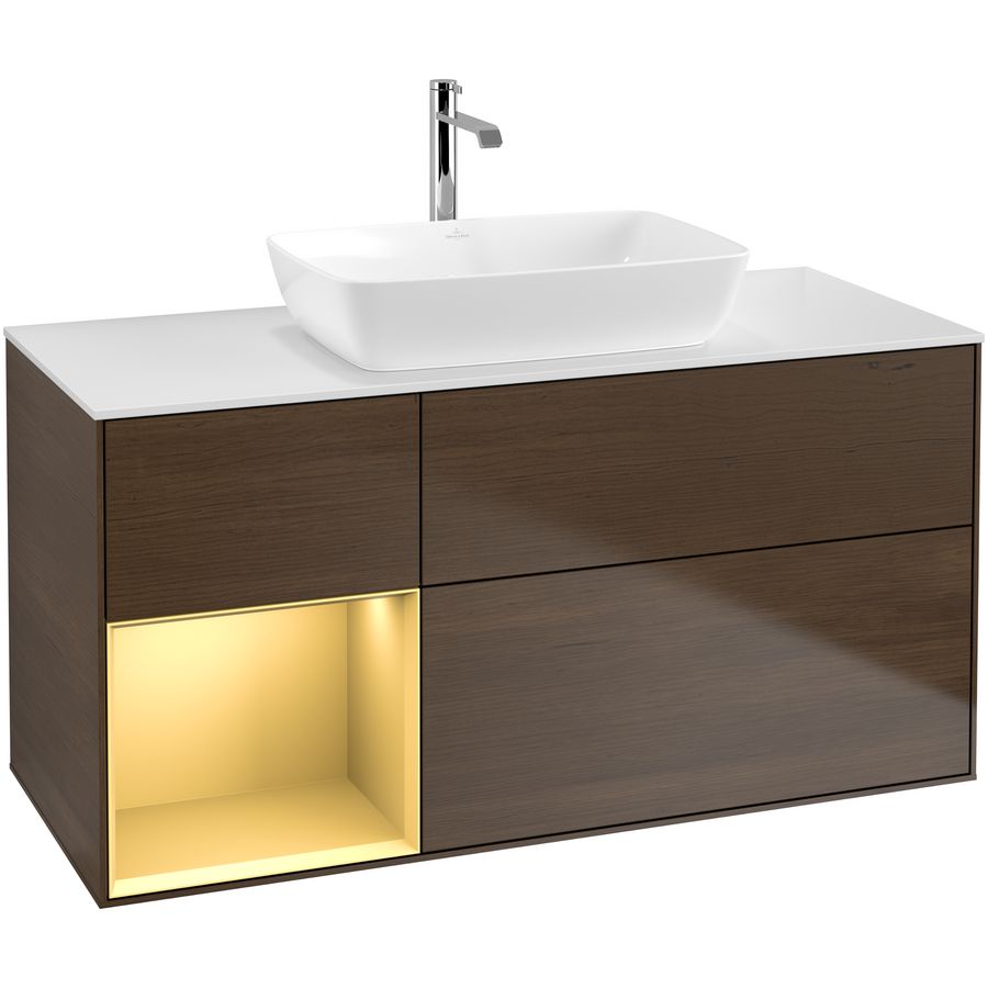 Wastafelonderkast Finion 1200x603x501mm W.Veneer F821HFGN