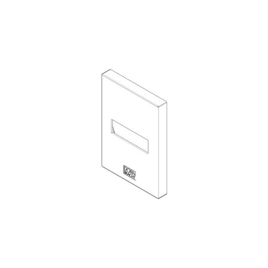 Rozet v. wanduitloop 8,8x55x78mm chr
