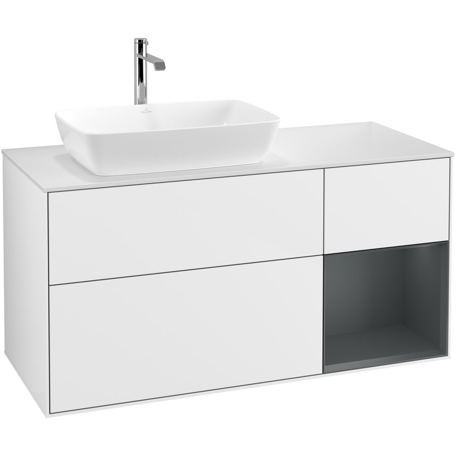 Wastafelonderkast Finion 1200x603x501mm G.White.L F811HGGF