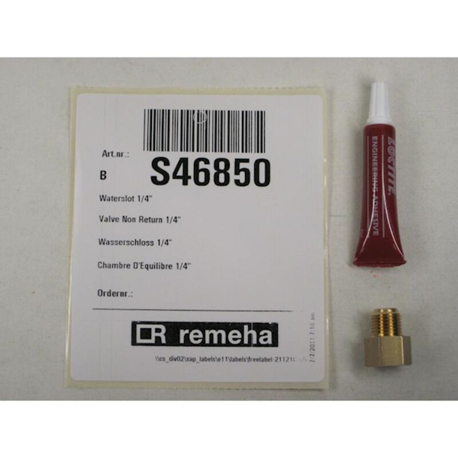 Waterslot 1/4" Quinta 25-35/Quinta 45-115