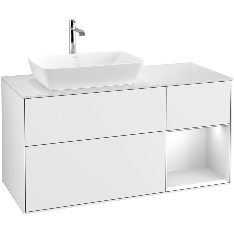 Wastafelonderkast Finion 1200x603x501mm G.White.L F811MTGF