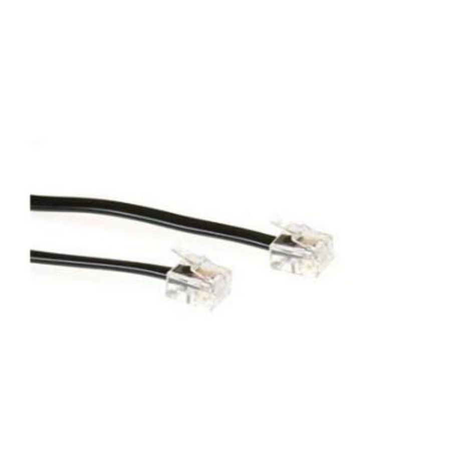 Telefoniesnoer 2xRJ11 3M zwart