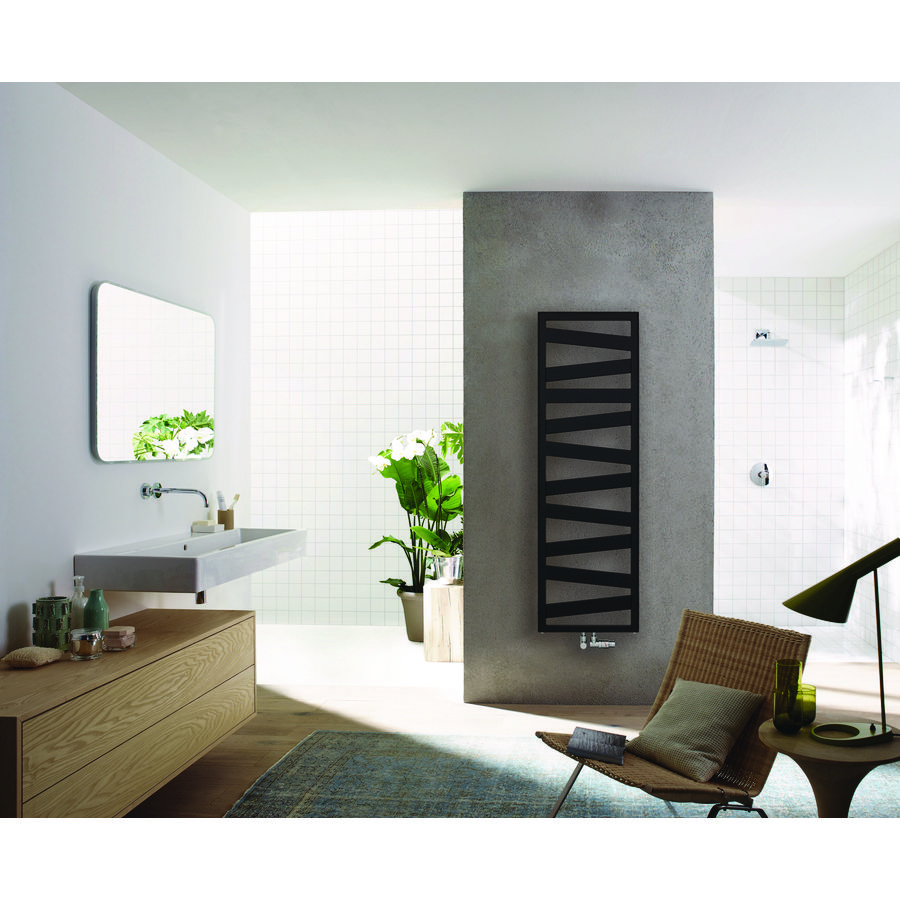 Ribbon CV badkamerradiator 965x500 398W RAL9016