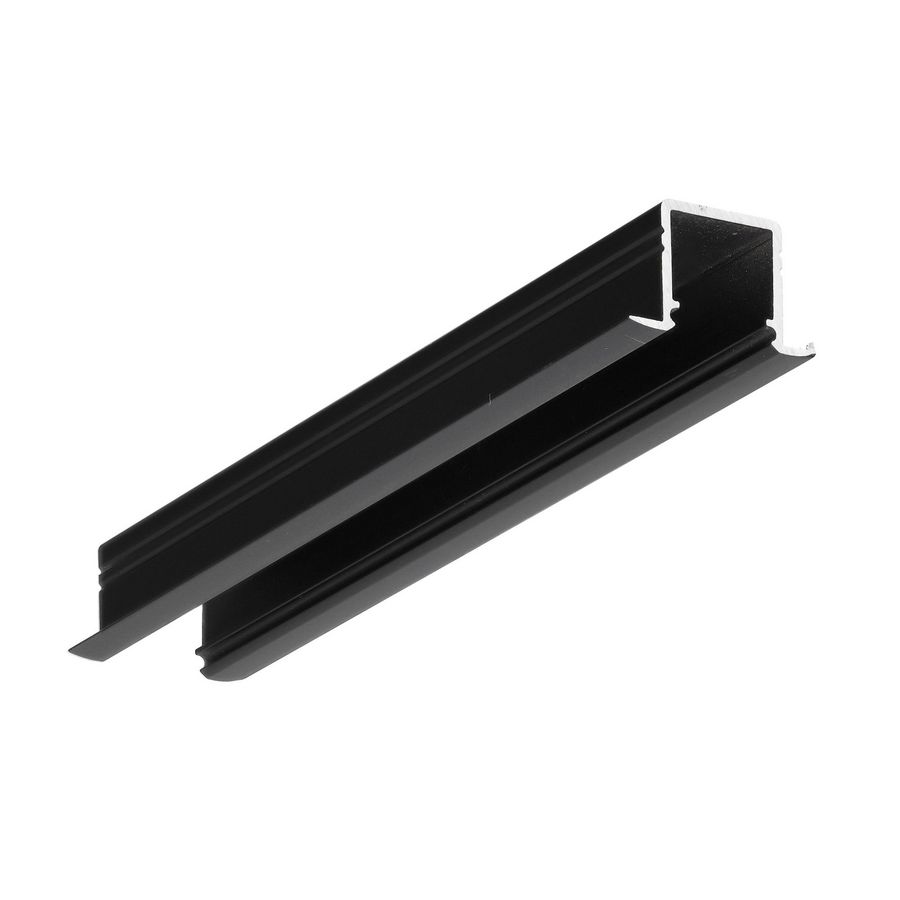 Profiel 10 inbouw 1 m1 zwart geschikt voor COB ledstrips 8mm