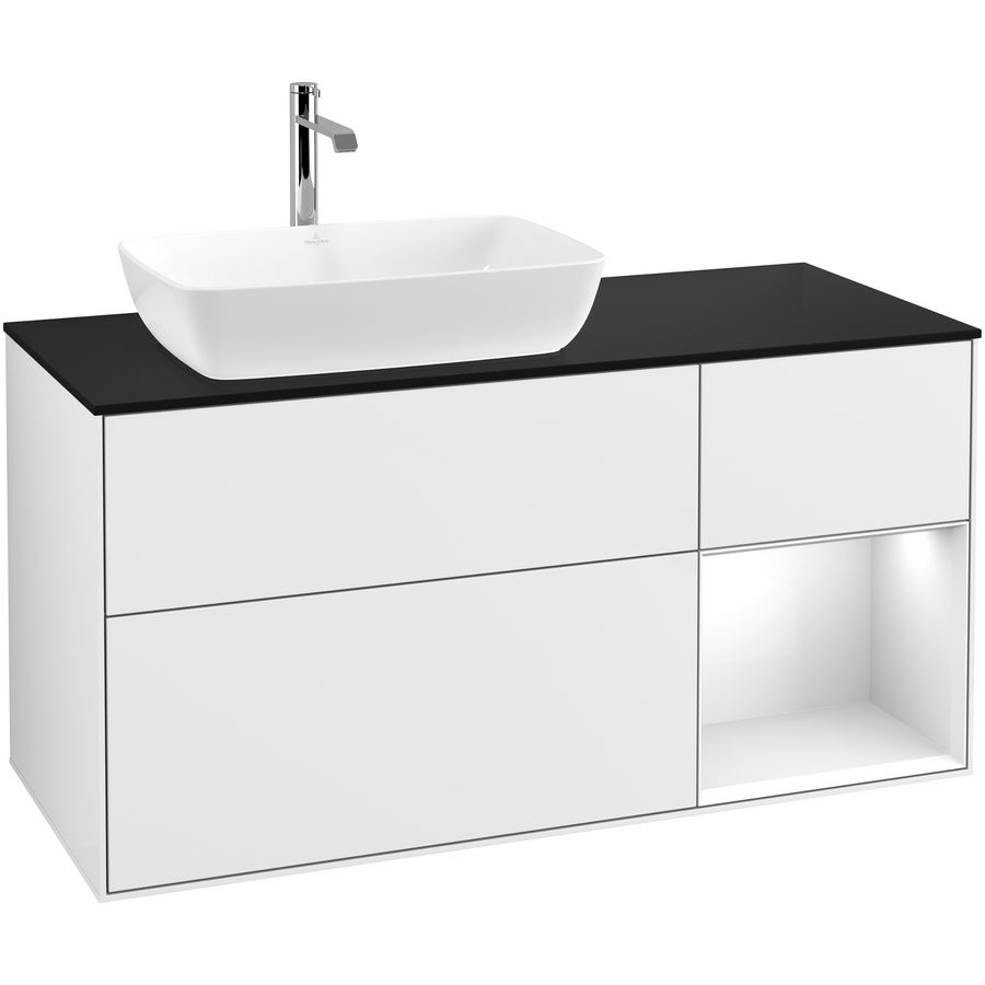 Wastafelonderkast Finion 1200x603x501mm G.White.L F812GFGF