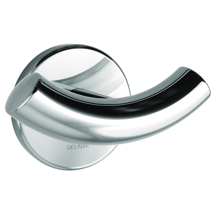 Kledinghaak dubbel RVS glans 62x55x95mm