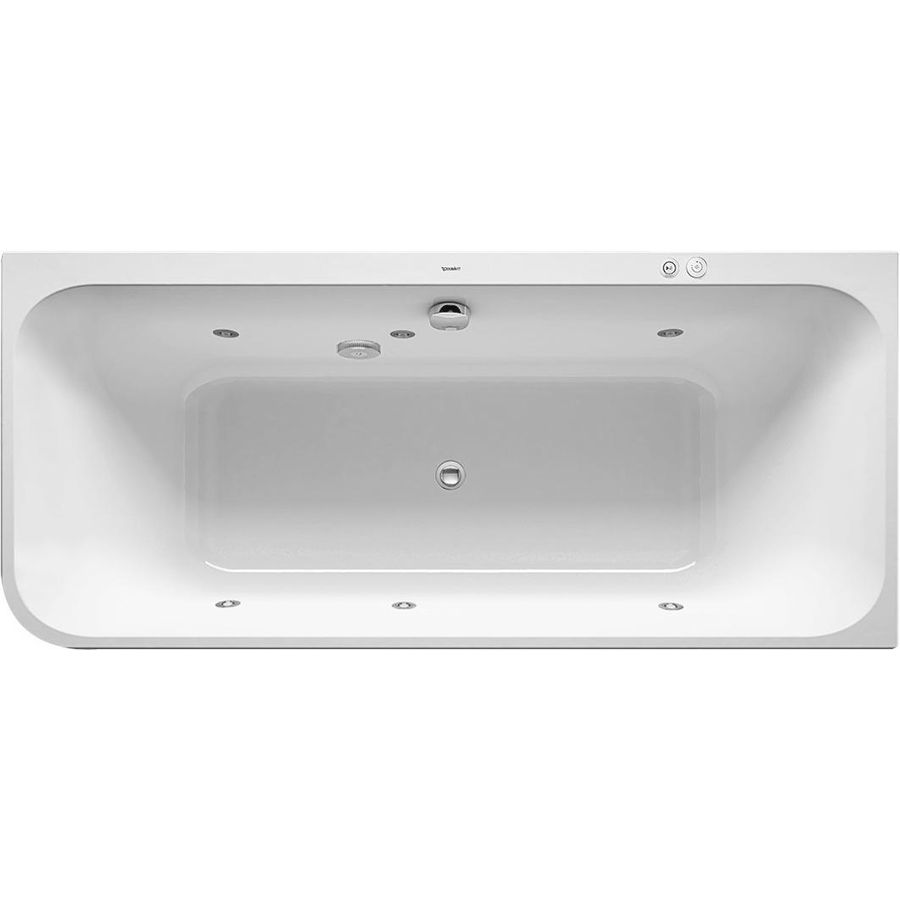 Whirlbad Happy D.2 1800x800mm, wit,HAB.ACRYL,hoek R,SYSTEME