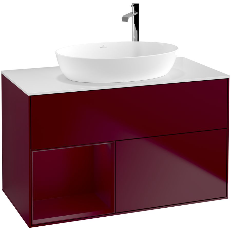 Wastafelonderkast Finion 1000x603x501mm Peony Matt Lacquer F891HBHB
